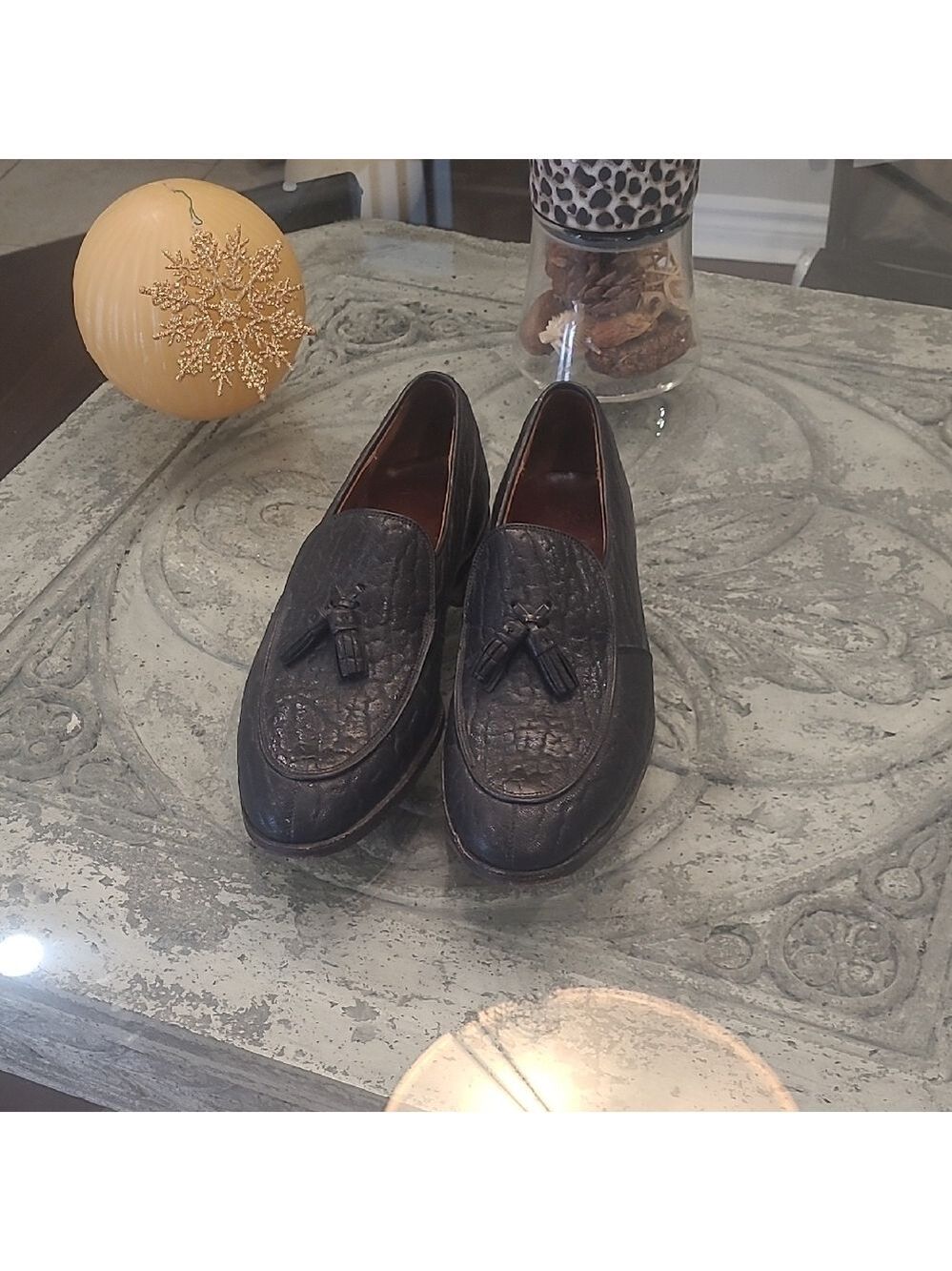 GENUINE Baffin SEAL Tassel MEN'S VINTAGE LEATHER Loafers 8.5 D